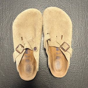 Birkenstock Boston Clogs Suede Leather